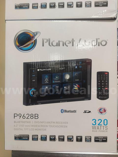 Planet Audio P9628B 6.2 inch DVD/MP3 Receiver Radio with Bluetooth/Touchscreen