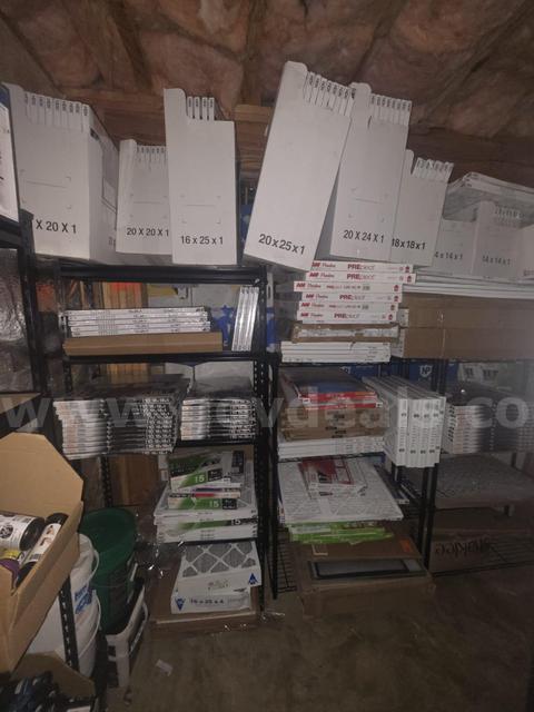 Lot of Assorted HVAC Air Filters - Multi-Size Bulk Pack