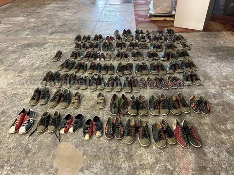 57 Pairs of Bowling Shoes of Various Sizes