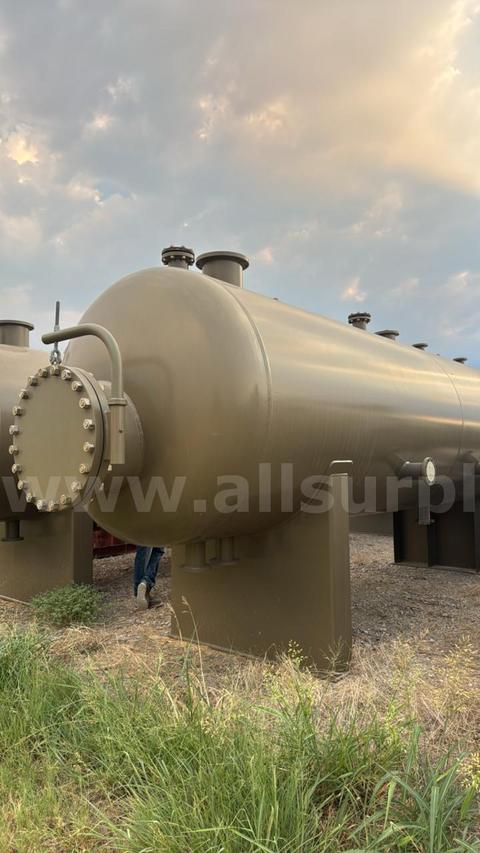 Separator, Horizontal, 3 Phase, 6ft x 20ft S/S, 250psi, w/Elevated Skid, Tankles