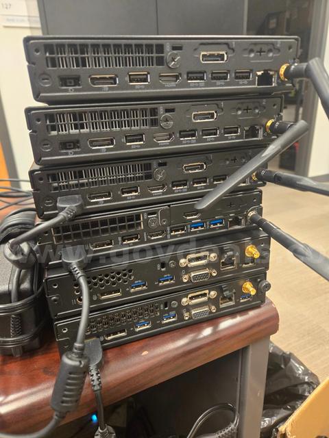 Lot of 6 Lenovo ThinkCentre Mini Desktops