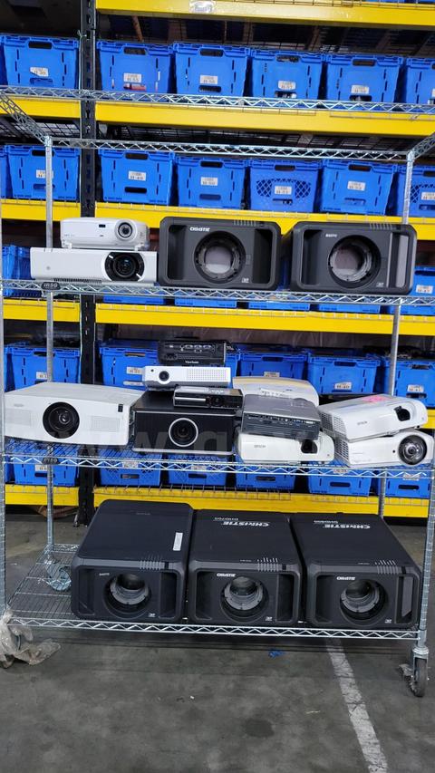 Lot of 21 Mixed Multimedia & Venue Projectors (BenQ, Christie, Epson, Sony, Sanyo & More)