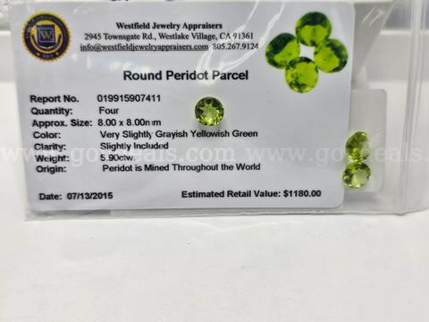 Nice Peridot Parcel With Appraisal
