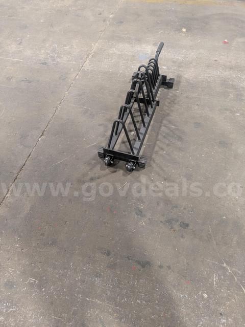 Horizontal weight plate storage