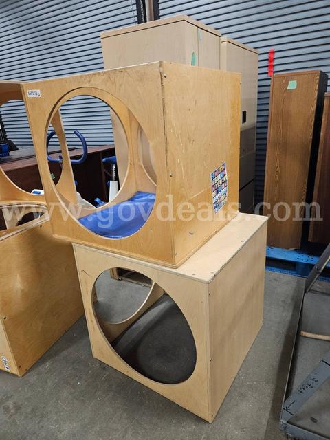 QTY 2 Cozy Cube Wooden Play Set