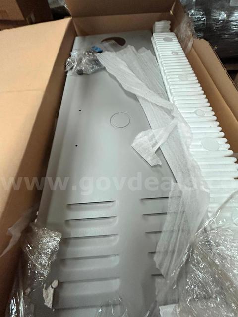ONE PALLET - Unassembled Grey Metal Battery Cabinets with Ventilated Panels