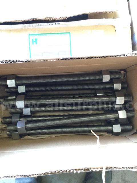 Stud Bolts, Stainless Steel, 1-1/8 x 17-1/2 & 1-1/8 x 18, B8M, UNUSED, Approx. Qty 112
