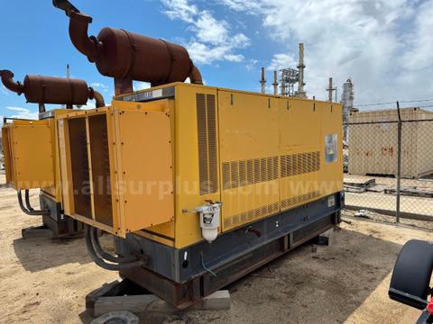 Generator Set, 3406, Diesel, Stand By, 375kVA, 300kW, Skidded, Caterpillar, Qty 1