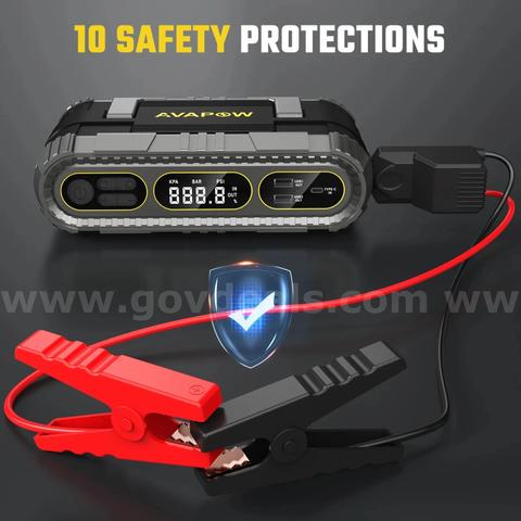 SHIPPING AVAILABLE AVAPOW Car Jump Starter with Air Compressor, 2000A Peak 150PSI Tire Inflator 59.2Wh Portable(8888u)