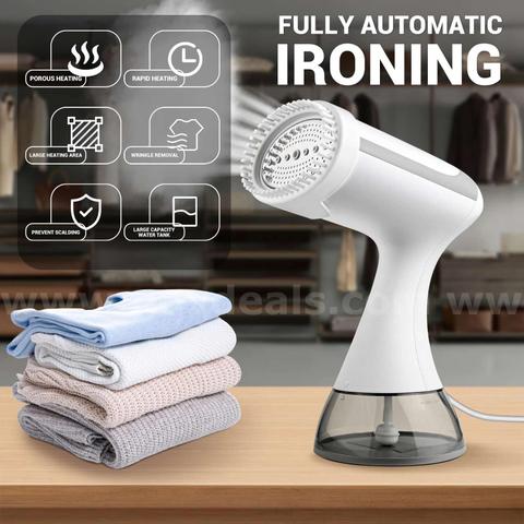 SHIPPING AVAILABLE lot of 3 Portable Handheld Fabric Steamer, 1100W 300ml Large Water Tank Travel Clothes Steamer(C-04)