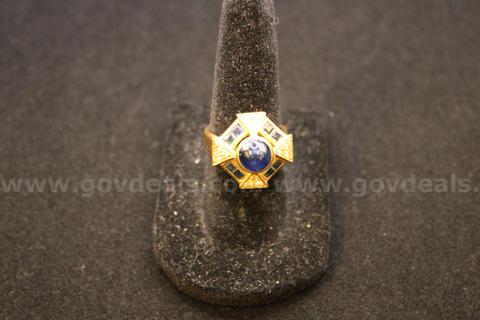 Lady's Custom Made Sapphire & Diamond Ring