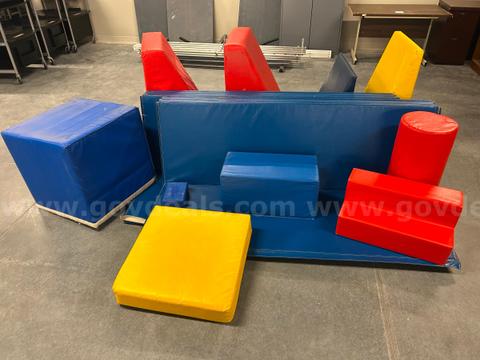 2 Gym Mats and Lot of Soft Play Equipment