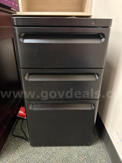 Small Black File Cabinet