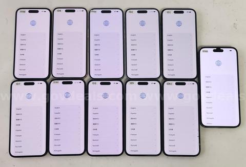 Lot of 10 Apple iPhone 15 Series Smartphones | iPhone 15 & 15 Plus | iCloud Locked | For Parts