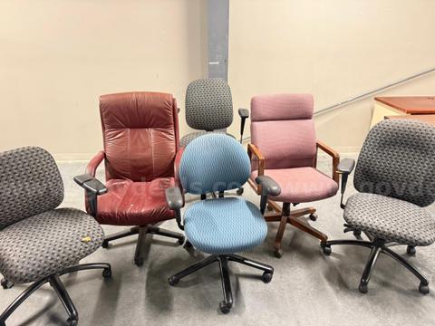 (Set of 6) Assorted Office Chairs