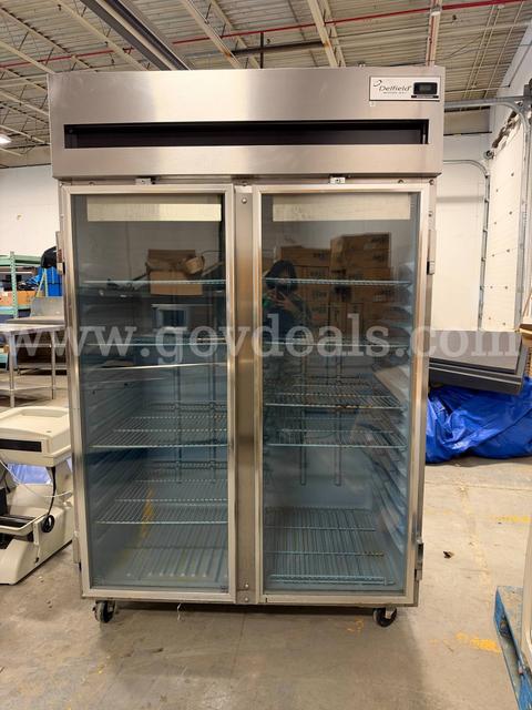Delfield 6051XL-G-47 Commercial Double Glass Door Reach-In Refrigerator – Used