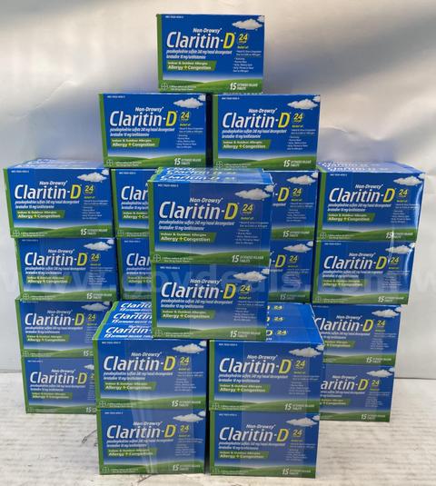 Claritin D 24 Hour Non Drowsy Indoor and Outdoor Allergies Allergy + Congestion