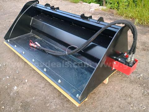 FACTORY - NEW Raytree RMRB72 72" Skid Steer Power Rake Bucket Attachment - Raleigh NC