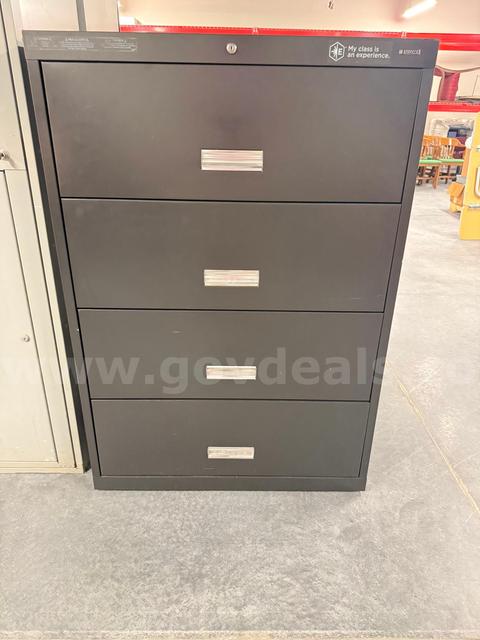 Black Medical Filing Cabinet (4-Drawer)