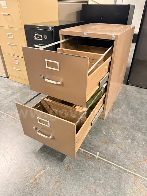 Beige Filing Cabinet (2-Drawer)