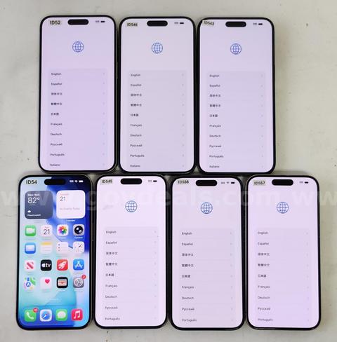 Lot of (7) Apple iPhone 15 Pro / Pro Max Smartphones – Mixed Grades A-C
