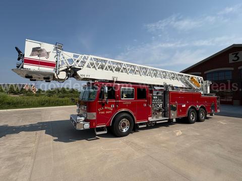 1990 Pierce Arrow Cab Forward 105'  Platform Aerial Fire Truck