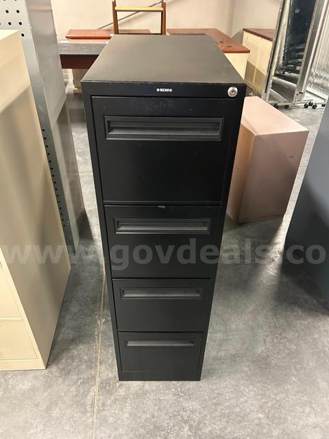 Black Metal Filing Cabinet