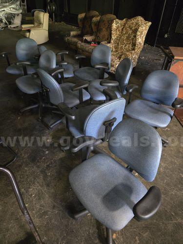 Armed Blue Chairs (219791 AJ)