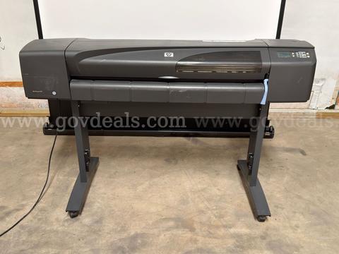 HP DesignJet 800 Large Format Plotter Printer C7780B w/ Stand