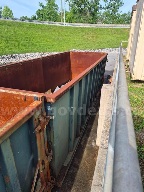 ONE USED 40-yard roll-off dumpster