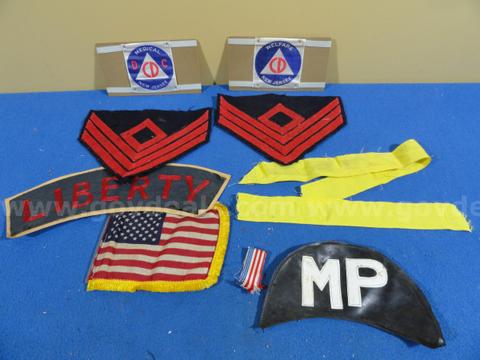 Lot of 10 - Vintage U.S. Military & Civil Defense Patches & Insignia | MP, Liberty, DDC NJ (#6)