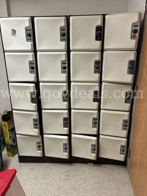 Qty 4 Sections of 90 Combination Lockers