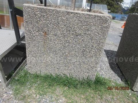 Lot of 2 Concrete Tree Planters