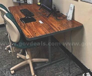 Lot of 2 Computer Tables