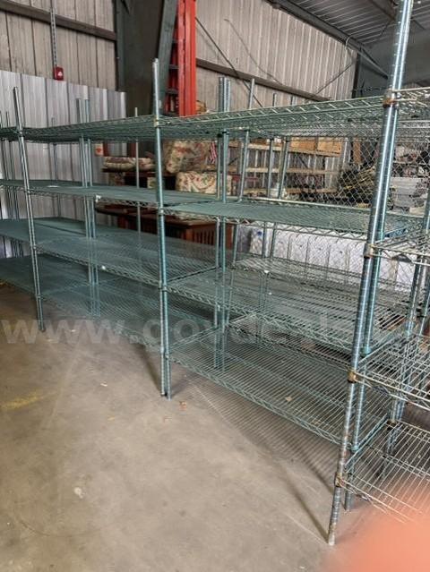 Metal Racks (4) 20"x5'. Must Be Picked Up Quick!