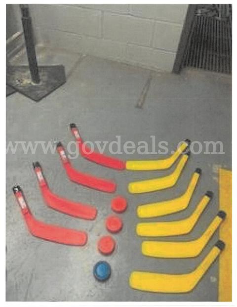 Youth Floor Hockey Stick Blades and Pucks