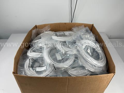 Lot of (90) CAT6 Ethernet Patch Cables 25FT – Pure Copper RJ45 Network LAN Cords
