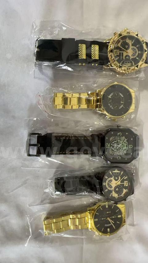 SHIPPING AVAILABLE 5pcs Assorted Men Stainless Steel watches with different colorways and straps,  Business(W1-025)
