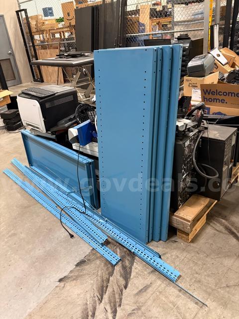 Asset ID #5368 blue  storage shelves metal