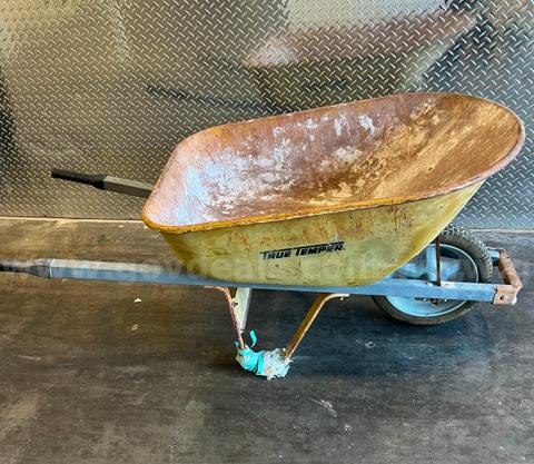 True Temper Yellow Steel Wheelbarrow