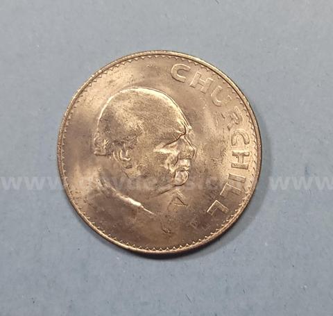 1965 Gratia Regina & Churchill Medallion