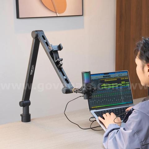 SHIPPING AVAILABLE lot of 2 Microphone Boom Arm with Desk Mount, 360° Rotatable, Adjustable Mic Stand (7-J)