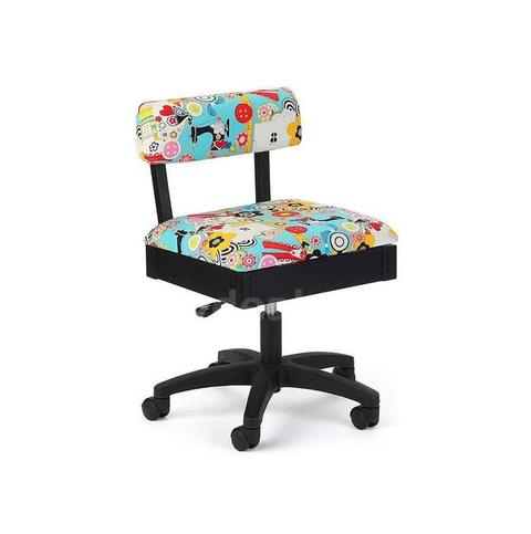 SHIPPING AVAILABLE Lessmore Adjustable Height Sewing and Crafting Chair with Wheels, Back Support(A-06)