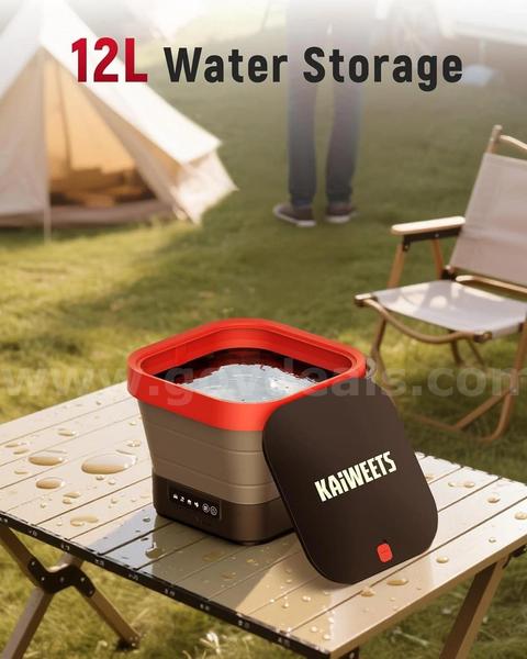 SHIPPING AVAILABLE KAIWEETS KPW-F1 Fold Portable Pressure Washer, 12L Foldable Water Tank, Cordless Rechargeable(B2-02)