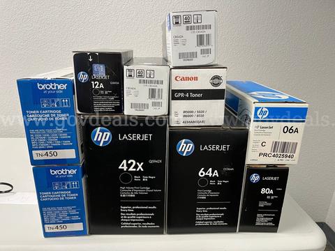Mixed Lot of New Toner Cartridges