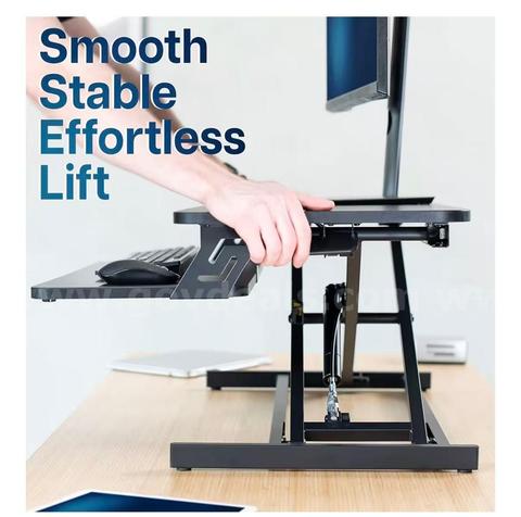 SHIPPING AVAILABLE Height Adjustable 32 inch Stand Up Desk Converter, Quick Sit to Stand Tabletop Dual Monitor(A1-01)