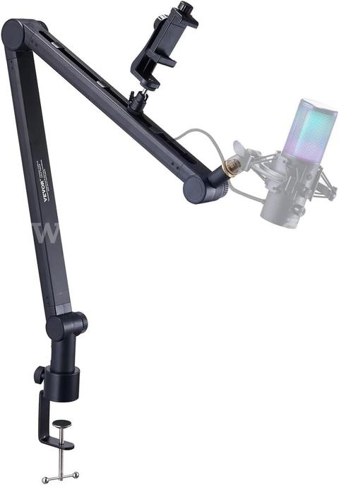 SHIPPING AVAILABLE Microphone Boom Arm with Desk Mount, 360Β° Rotatable, Adjustable Mic Stand with 3/8" to 5/8" (7-J)