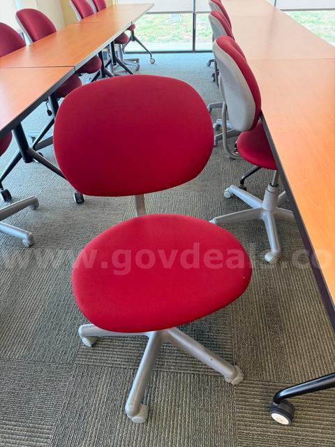 25 Red Student Chairs