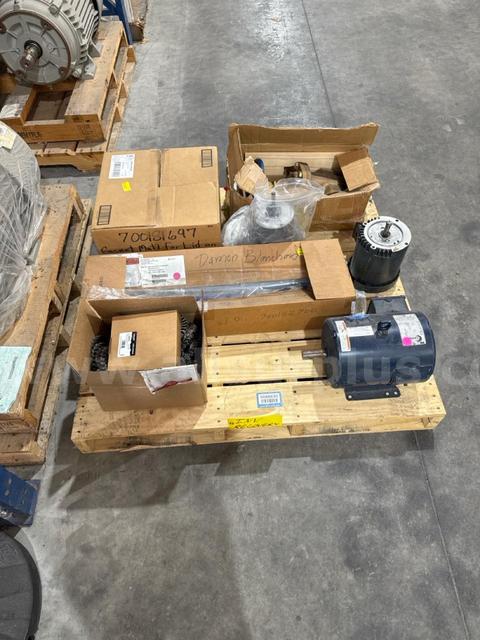 Mechanical Parts, Valves, Motors, Bearings, Filters, Couplings, 1 LOT