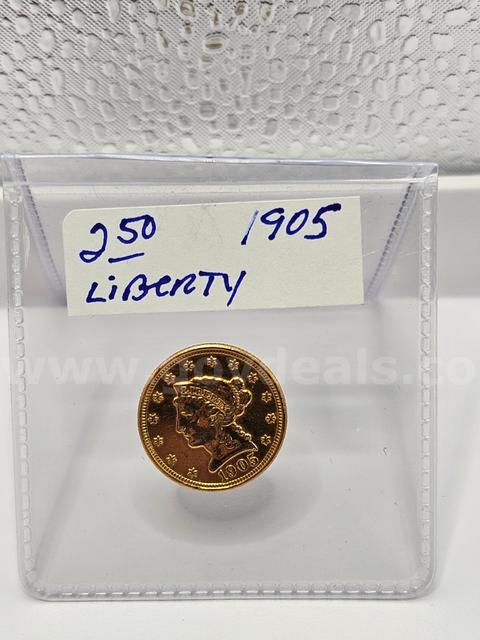 1905 $2.50 Liberty Head Gold Coin – U.S. Quarter Eagle